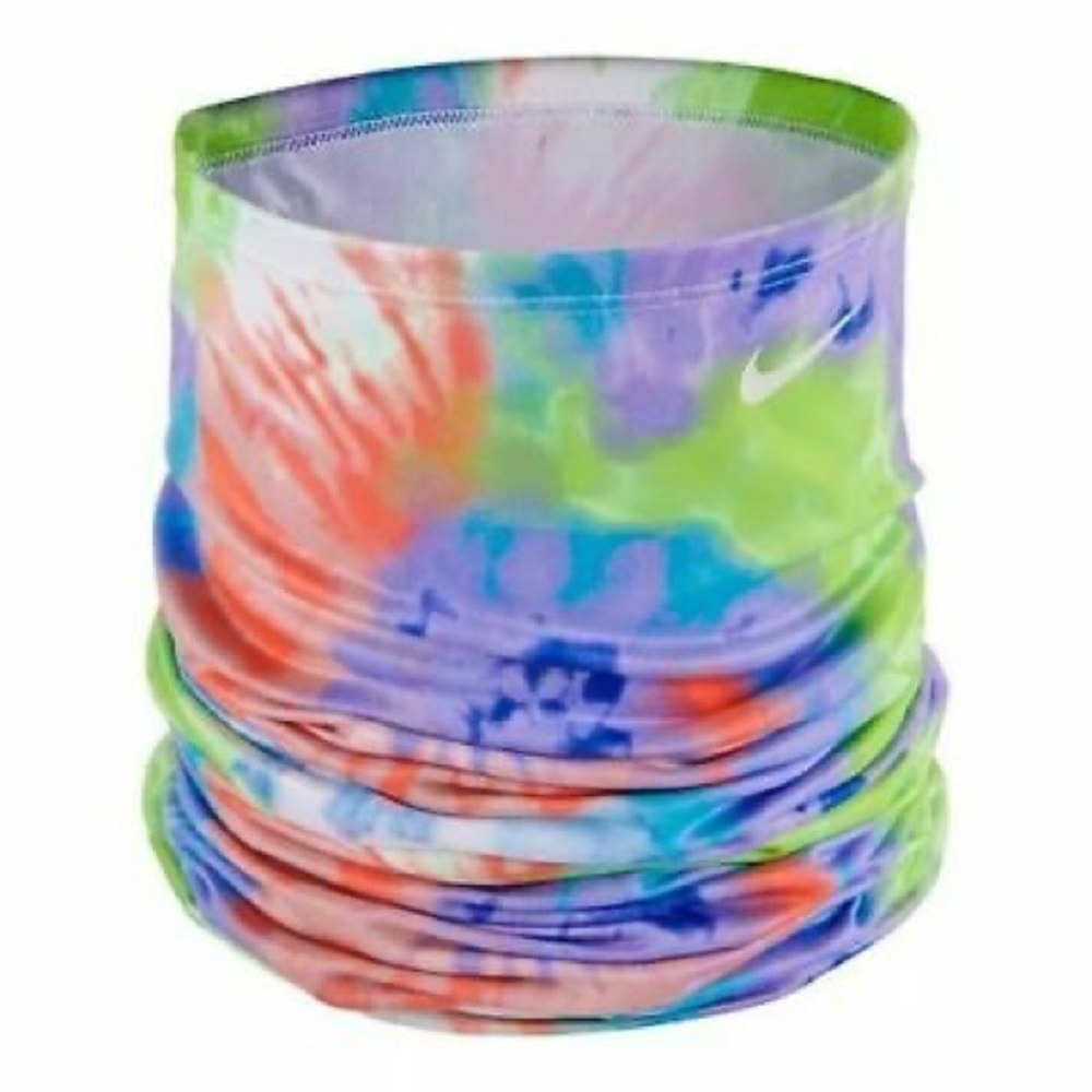 Nike Dri-Fit Printed Neck Wrap  Face Shield Mask Gaiter Purple Green Tie Dye